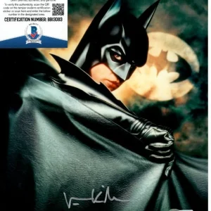 VAL KILMER signed 8x10 BATMAN FOREVER BRUCE WAYNE photo Beckett BAS