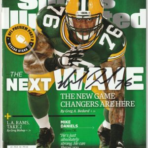 MIKE DANIELS Signed 9/12/16 SPORTS ILLUSTRATED w/ Beckett COA (NO Label) BAS