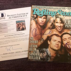 RED HOT CHILI PEPPERS Signed ROLLING STONE w/ BAS LOA (NO Label) - 3 Signatures