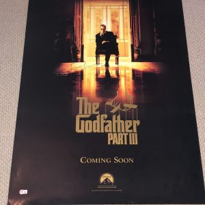 FRANCIS FORD COPPOLA Signed GODFATHER III POSTER w/ BAS COA (Vintage Signature)