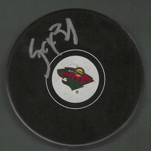 Zac Bierk Signed Minnesota Wild Puck