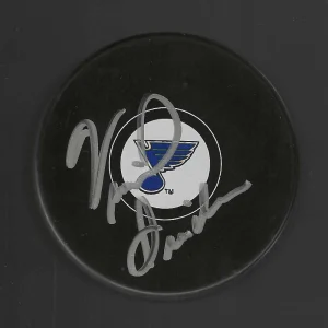 Vincent Riendeau Signed St Louis Blues Puck
