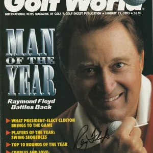 RAY FLOYD Signed 1/21/93 GOLF WORLD Magazine w/ Beckett COA