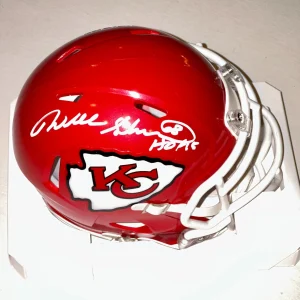 WILL SHIELDS Signed Kansas City CHIEFS Mini-helmet Beckett Auth (BAS) & HOF Ins