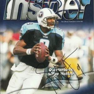 STEVE McNAIR Signed 12/19/99 TITANS INSIDER Magazine Beckett BAS (NO Label)