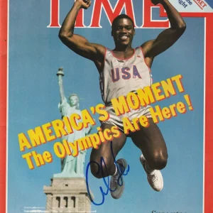 CARL LEWIS Signed 7/30/78 TIME Magazine Beckett BAS