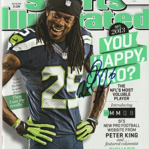 RICHARD SHERMAN Signed 7/29/13 SPORTS ILLUSTRATED Beckett Auth (NO Label)