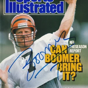BOOMER ESIASON Signed 8/7/89 SPORTS ILLUSTRATED Beckett Auth