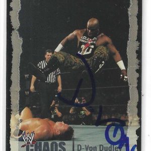 D-Von Dudley Signed 2004 Fleer WWE Chaos Card #46
