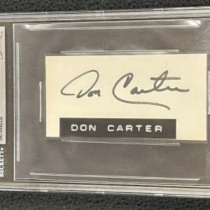 Don Carter Signed Beckett Certified Cut Autograph Bowling Star