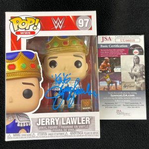 Jerry "The King" Lawler Signed WWE Funko Pop Figure #97 JSA COA