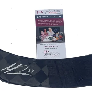 Michael Rasmussen Signed Detroit Red Wings Game Used Warrior Stick JSA COA