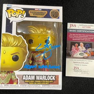 Will Poulter Signed Guardians Of The Galaxy Adam Warlock Funko Pop #1210 JSA COA