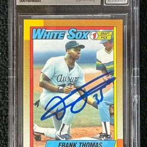 Frank Thomas Signed 1990 Topps Rookie Card #414 BAS Certified Auto 10 White Sox