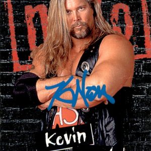 Kevin Nash Signed 1998 Topps WCW nWo Sticker Card S6 WWE WWF