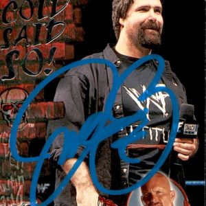 Mick Foley Signed 2001 Fleer WWF Wrestle Mania Card #12 Of 15 SC WWE