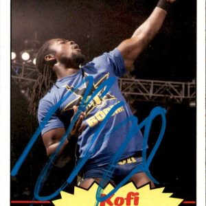 Kofi Kingston Signed 2012 Topps WWE Card #23 New Day