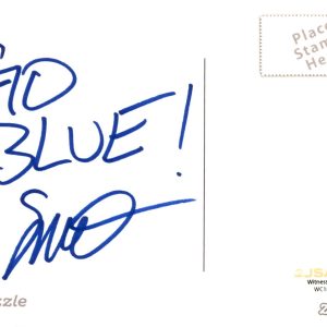 Semaj Morgan Signed & Inscribed Ann Arbor Postcard Michigan Wolverines JSA COA