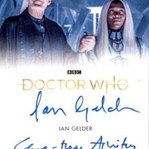Doctor Who 2022 Ian Gelder & Clare-Hope Ashitey Dual Signed Autograph Auto Card