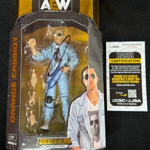 Orange Cassidy Signed AEW Series 3 Action Figure JSA COA