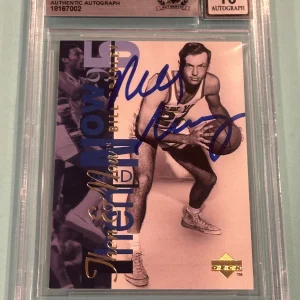 BILL BRADLEY Signed 1994-95 UPPER DECK Card #356 Beckett (BAS) AUTO 10