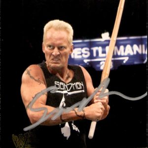 Sandman Signed 2007 Topps WWE Action Card #63 WWF