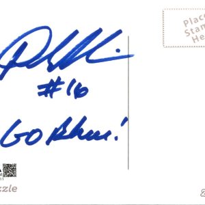 Denard Robinson Signed Inscribed Ann Arbor Postcard Michigan Wolverines JSA COA