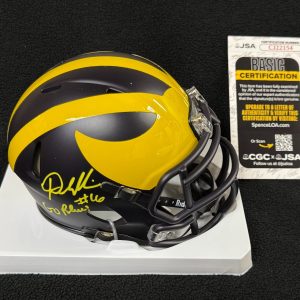 Denard Robinson Signed "Go Blue" Michigan Wolverines Mini Helmet JSA COA