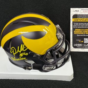 Denard Robinson Signed "Shoelace" Michigan Wolverines Mini Helmet JSA COA