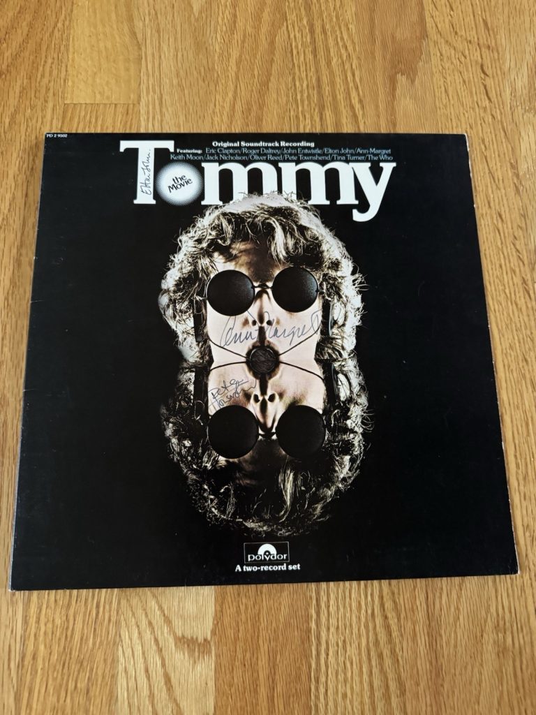 Pete Townshend Ann Margret Elton John Signed Tommy Movie Album Beckett LOA
