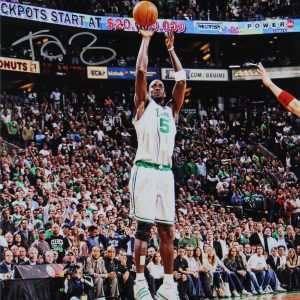 Celtics Kevin Garnett Authentic Signed 16x20 Photo Shooting HOF BAS Witnessed