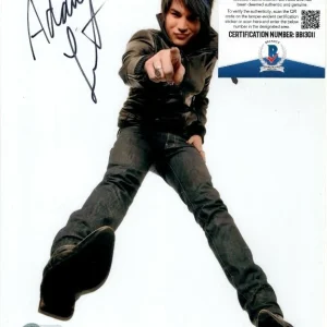 ADAM LAMBERT signed 8x10 photo Beckett BAS