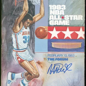 Lakers Magic Johnson Signed 1983 NBA All-Star Game Program BAS Wit #WP81374