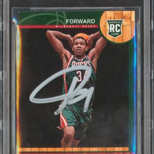 Bucks Giannis Antetokounmpo Signed 2013 Hoops Chinese #147 Rookie Card BAS Slab