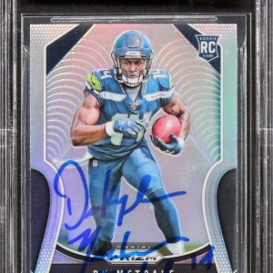 Seahawks DK Metcalf Signed 2019 Panini Prizm Prizms #343 RC Auto 10! BAS Slabbed
