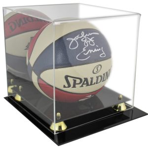 Deluxe Acrylic Basketball Mirrored Back Display Case
