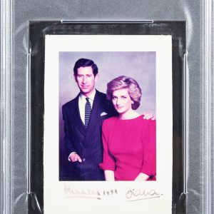 King Charles & Princess Diana 1988 Signed Mounted 4x5.5 Photo PSA/DNA Slabbed