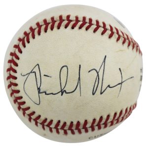 Richard Nixon Authentic Signed Charles Feeney Onl Baseball JSA #XX11844