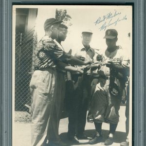 Dodgers Roy Campanella "Best Wishes" Signed Pre-Accident 8x10 Photo PSA Slabbed