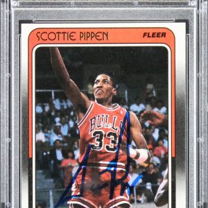 Bulls Scottie Pippen Authentic Signed 1988 Fleer #20 Rookie Card PSA/DNA Slabbed
