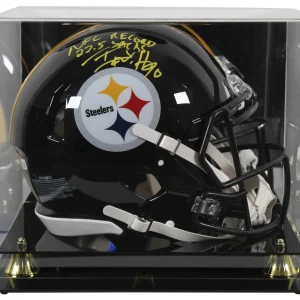 Steelers T.J. Watt NFL Record 22.5 Sacks F/S Speed Proline Helmet w/ Case BAS W