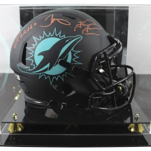 (3) Tagovailoa, Waddle, Hill Signed Eclipse F/S Speed Proline Helmet w/ Case BAS