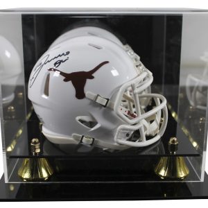 Texas Joseph Ossai Authentic Signed Speed Mini Helmet W/ Case BAS Witnessed