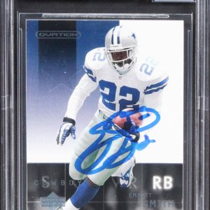 Cowboys Emmitt Smith Signed 2002 Upper Deck Ovation #24 Card Auto 10! BAS Slab