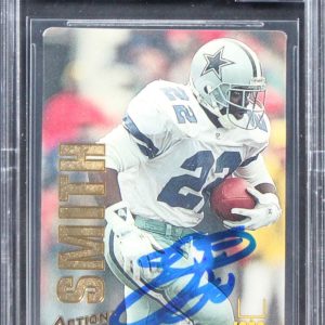 Emmitt Smith Signed 1993 Action Packed Rushers #RB8 Card Auto 10! BAS Slabbed