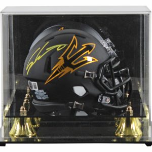 Arizona State Sam Leavitt Signed Black Speed Mini Helmet W/ Case BAS Witnessed