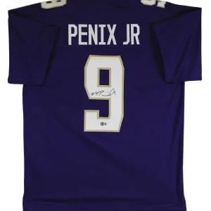 Washington Michael Penix Jr. Signed Purple Pro Style Jersey BAS Witnessed 2