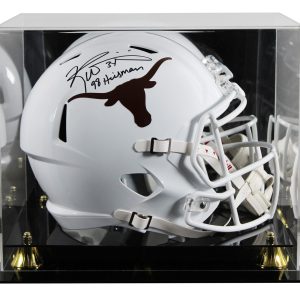 Texas Ricky Williams "98 HT" Signed Full Size Speed Rep Helmet W/ Case BAS Wit