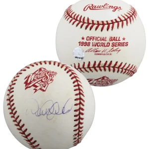 Yankees Derek Jeter Signed 1998 World Series Selig Oml Baseball MLB #AR013157