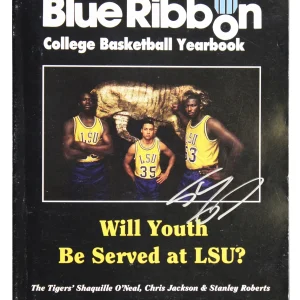 Shaquille O'Neal Signed 1989-90 College Basketball LSU Yearbook BAS W #3W388793